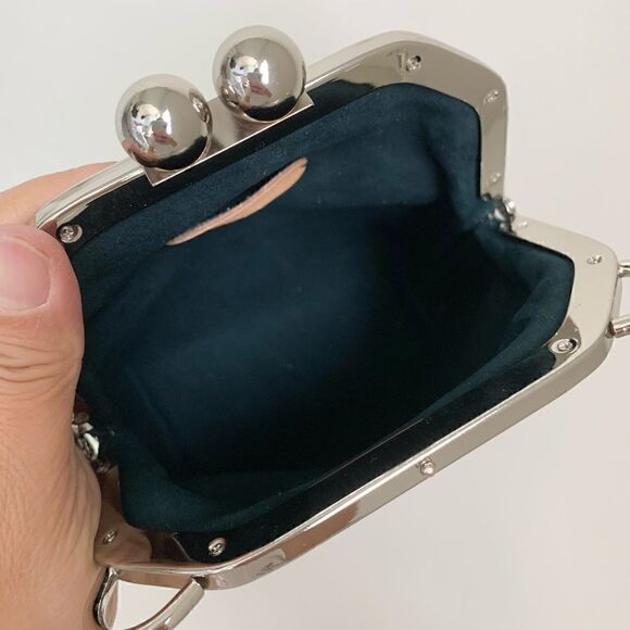 Handmade Genuine Embossed Leather Purse /Push Lock Crossbody/Shoulder bag - Picture 16 of 16